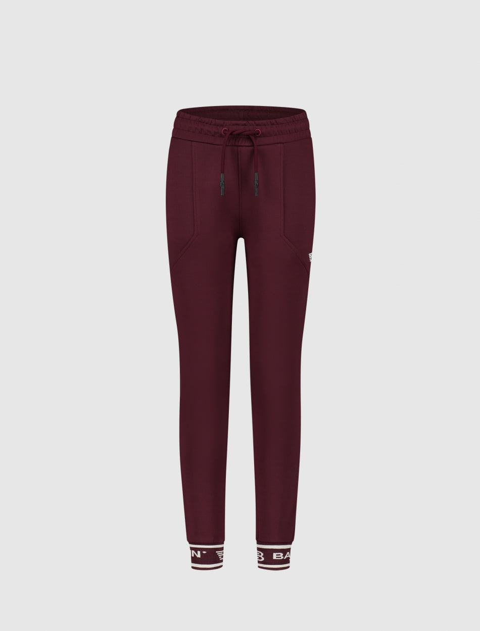 Junior Scuba Jacquard Joggingbroek | Aged Burgundy