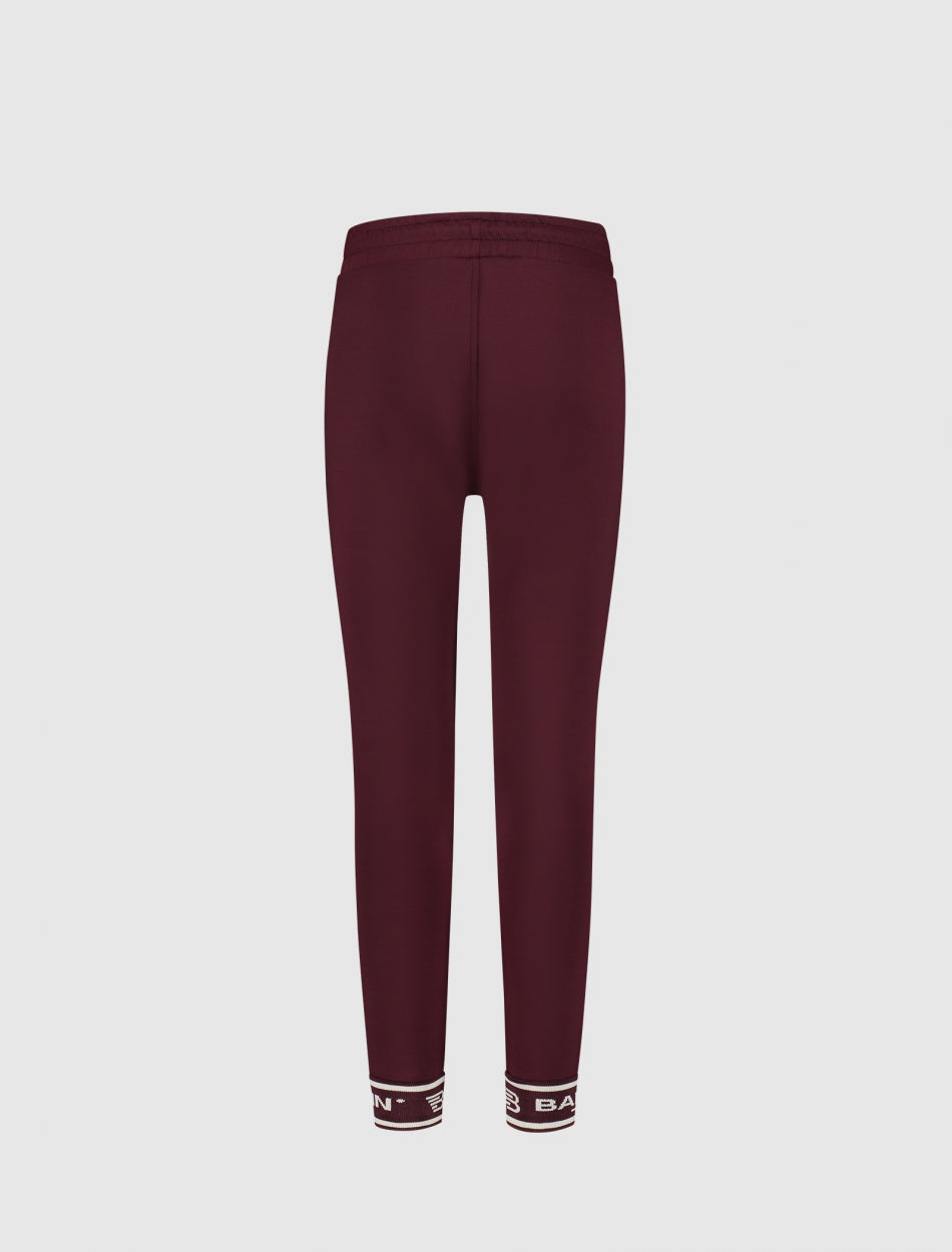 Junior Scuba Jacquard Joggingbroek | Aged Burgundy