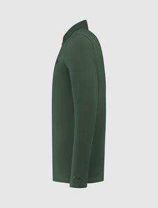 Icon Logo Lange Mouw Polo | Forest Green