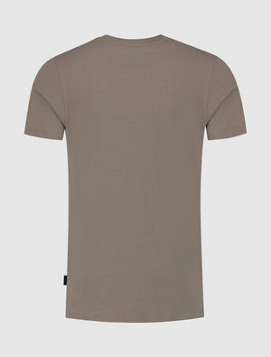 Dubbel Icon Logo T-shirt | Taupe