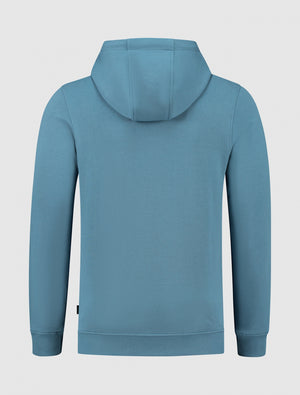 Original Icon Logo Print Hoodie | Mid Blue