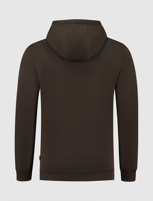 Original Icon Logo Print Hoodie | Brown