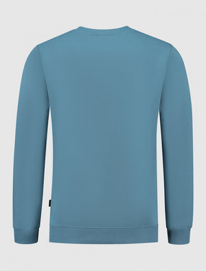 Original Icon Logo Print Sweater | Mid Blue