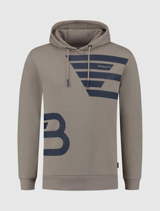 Dubbel Icon Logo Hoodie | Taupe