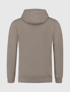 Dubbel Icon Logo Hoodie | Taupe