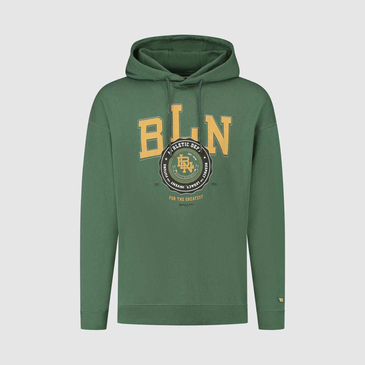 For The Greatest Print Hoodie | Forest Green