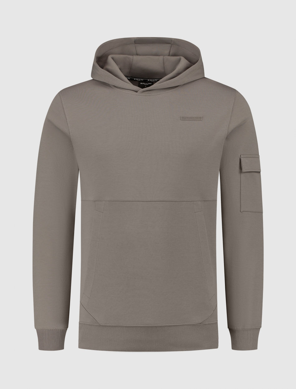 Cargo Hoodie | Taupe