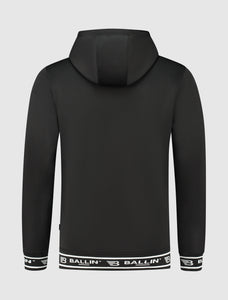 Scuba Jacquard Hoodie | Black