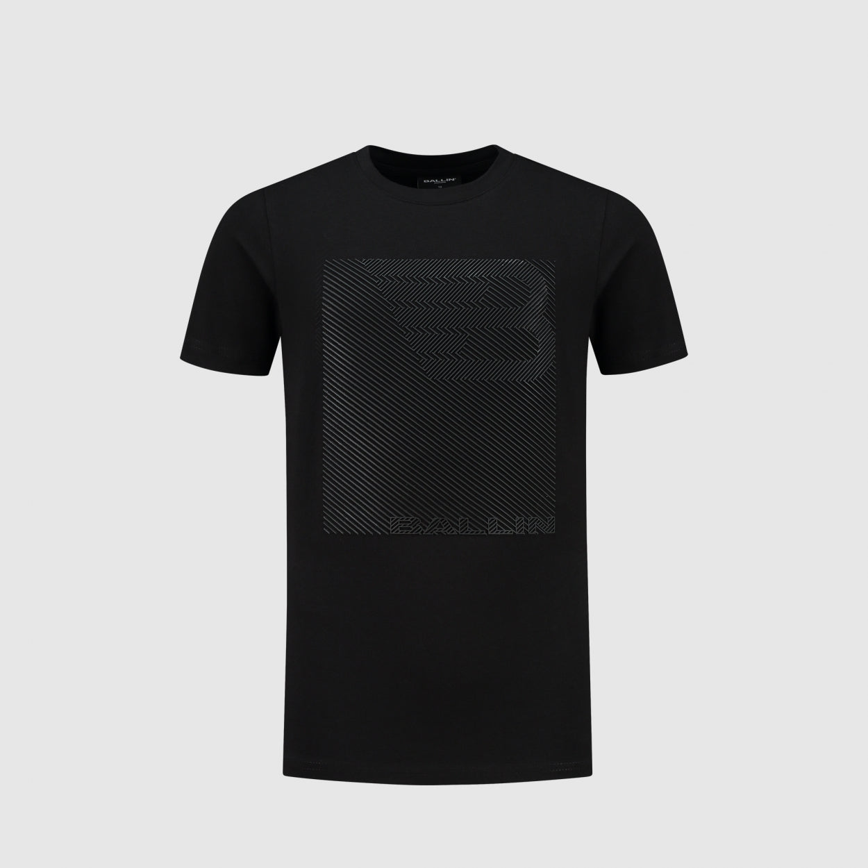Junior Lined Icon Logo T-Shirt | Black