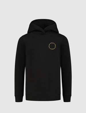 Kids Circle Logo's Hoodie | Black