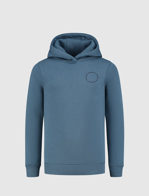 Kids Circle Logo's Hoodie | Mid Blue