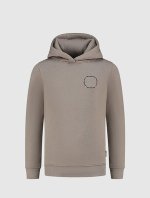 Kids Circle Logo's Hoodie | Taupe