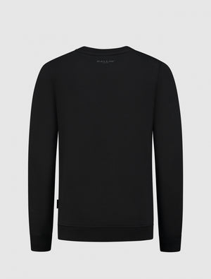 Kids Split Logo Sweater | Black