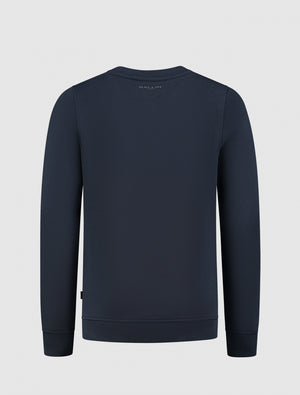 Kids Split Logo Sweater | Navy