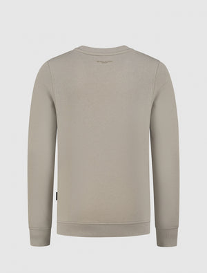 Kids Split Logo Sweater | Taupe
