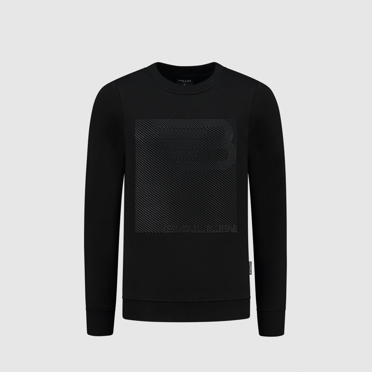 Junior Lined Icon Logo Sweater | Black