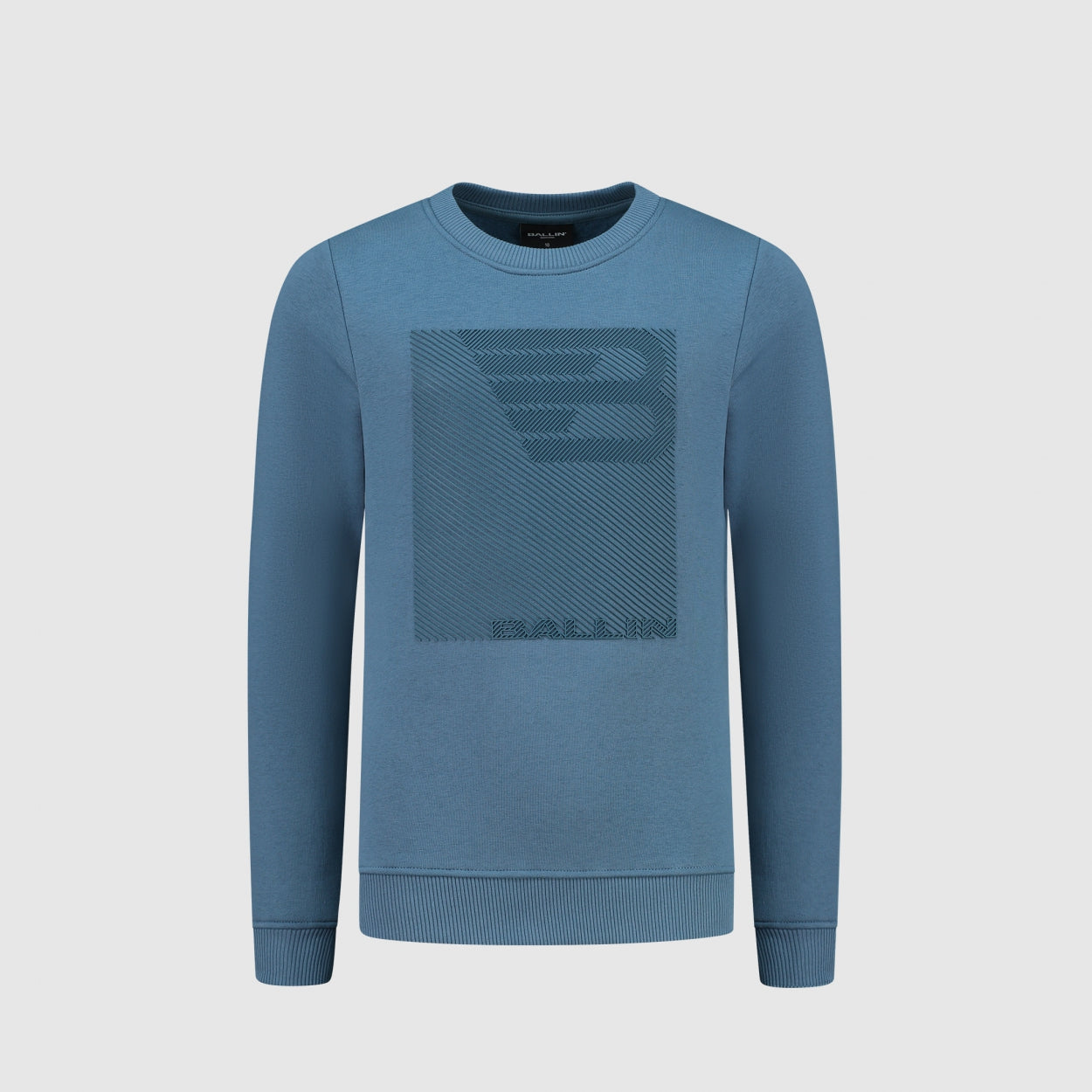 Junior Lined Icon Logo Sweater | Mid Blue