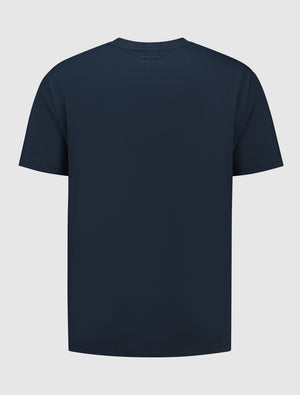 Outline Logo T-Shirt | Navy