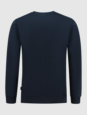 College Outline Logo Sweater | Navy