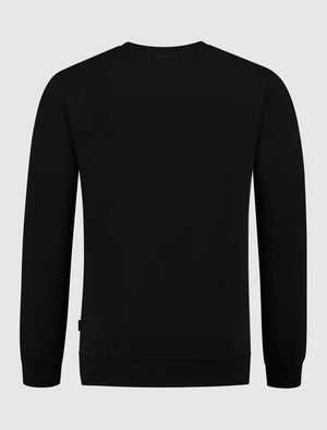 Logo Print Sweater | Black