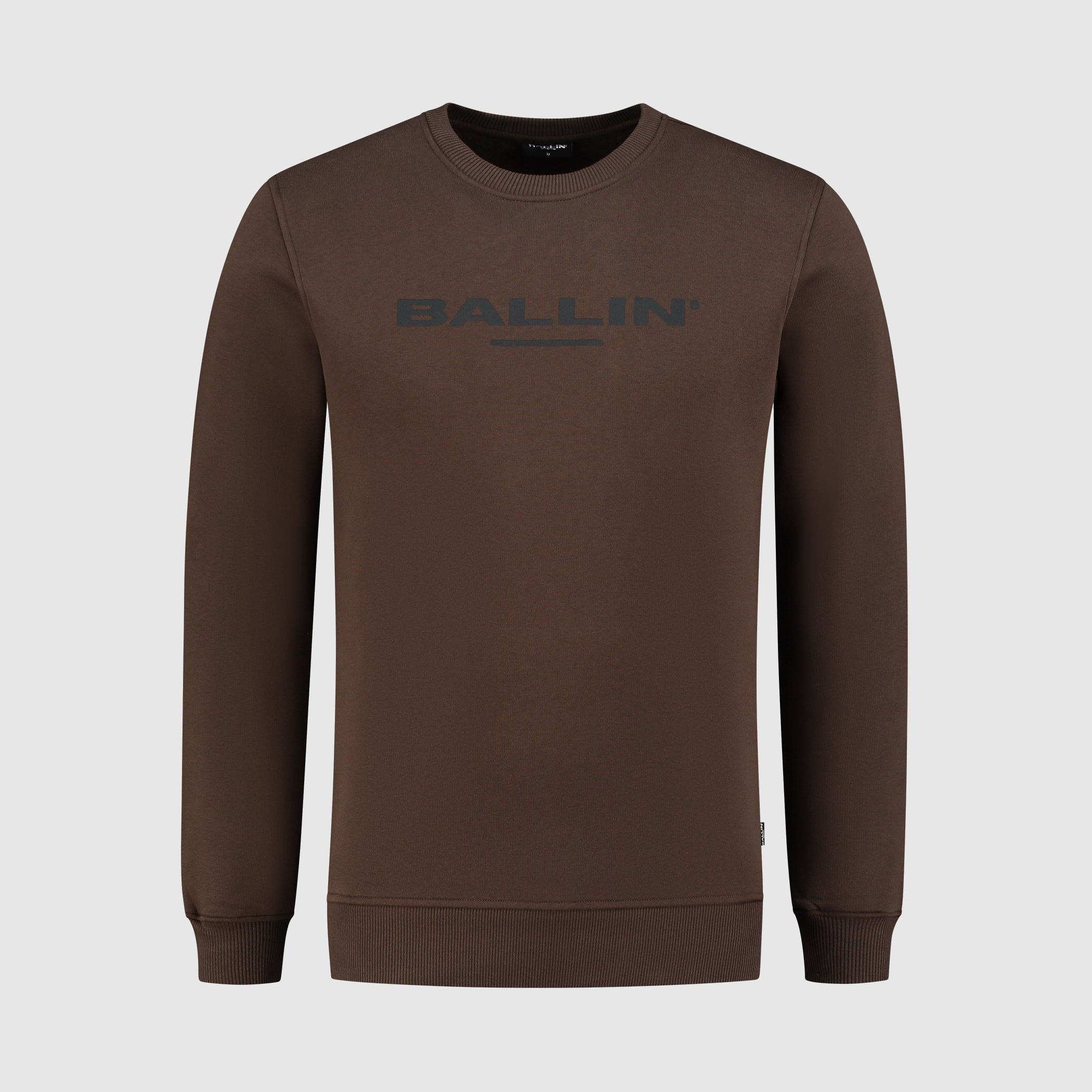 Logo Print Sweater | Brown