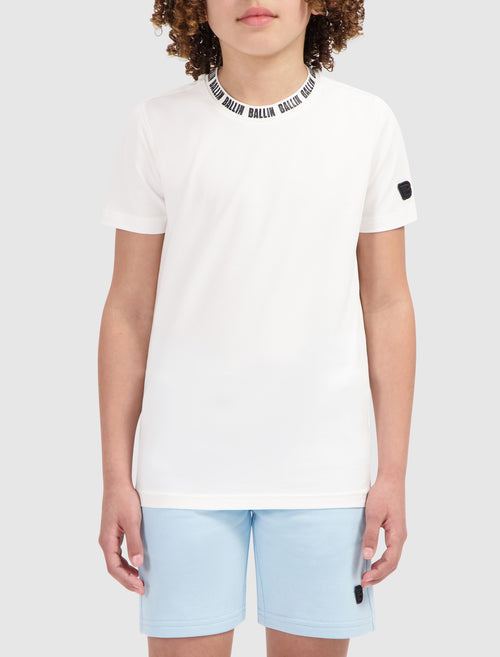 Junior Collar Logo T-shirt | Off White
