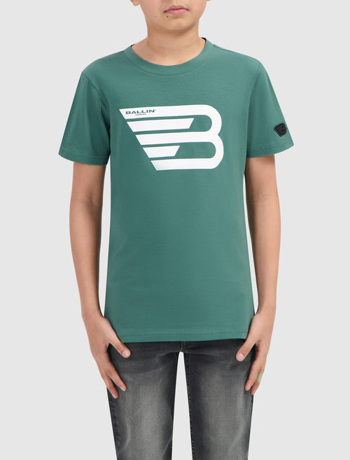 Junior Original Icon Logo T-shirt | Faded Green