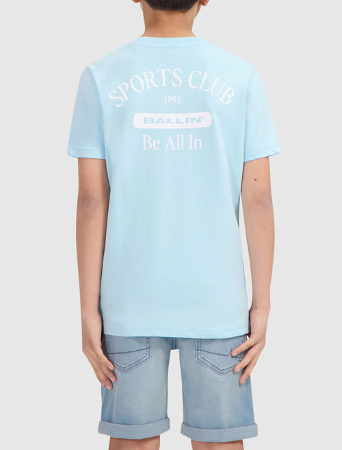 Junior Sports Club T-shirt | Lt Blue