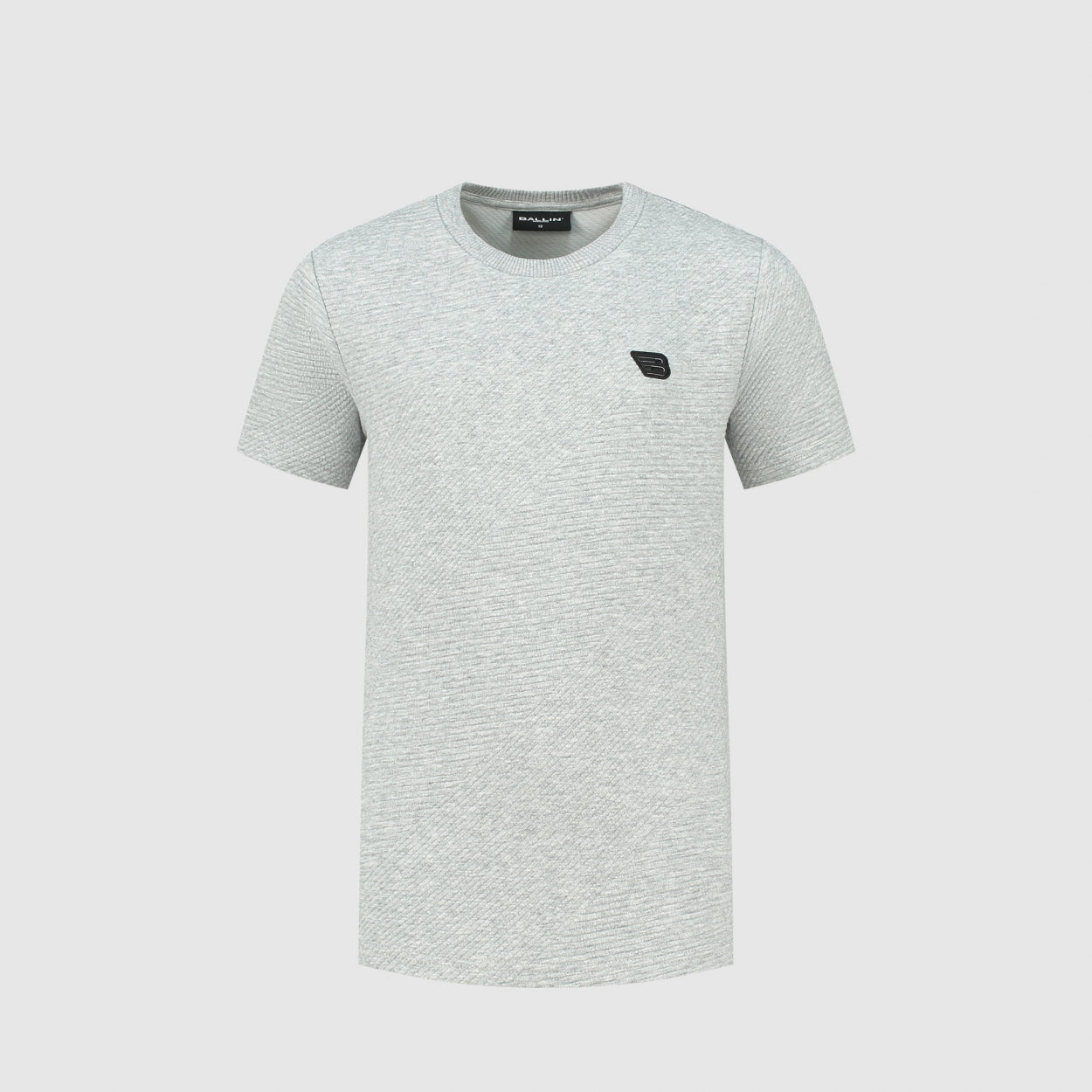 Junior Diagonal Rib T-shirt | Grey