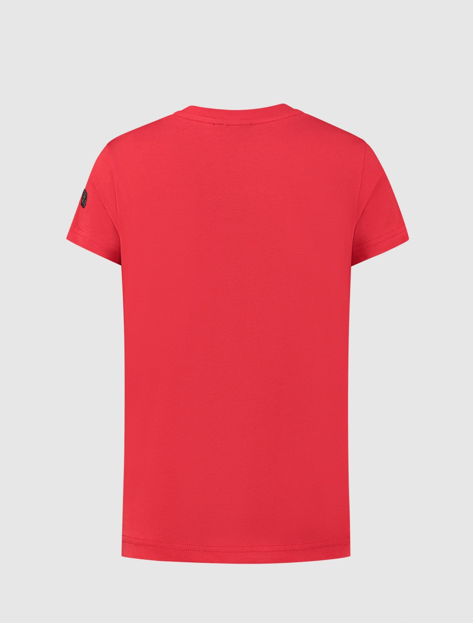 Junior HD Print Logo T-shirt | Red