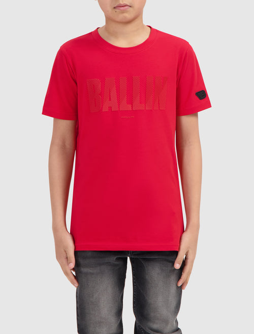 Junior HD Print Logo T-shirt | Red