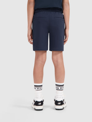 Kids Logo Batch Sweat Shorts | Navy