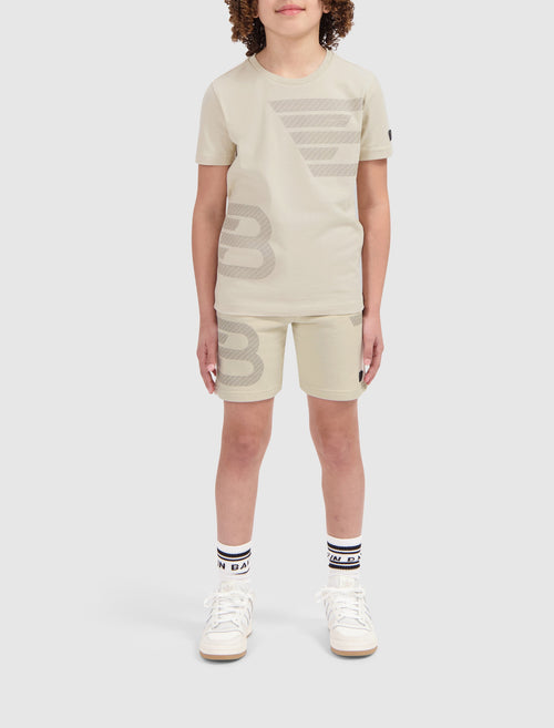 Junior Double Icon Logo Shorts | Sand