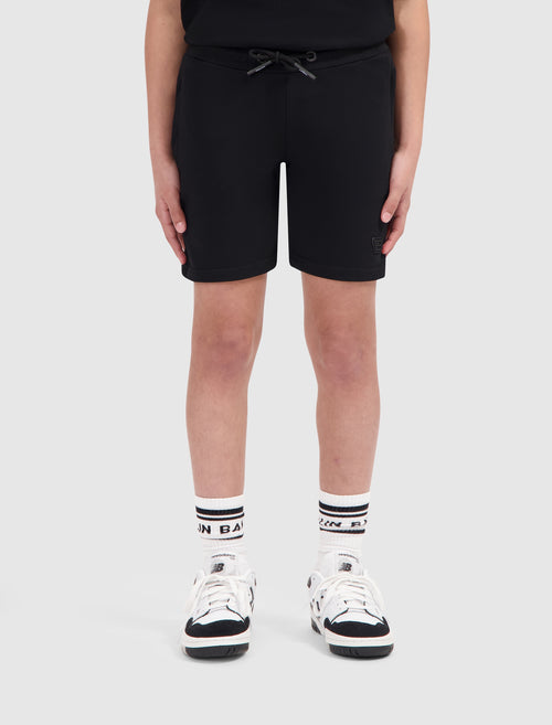 Junior Logo Badge Sweat Shorts | Black