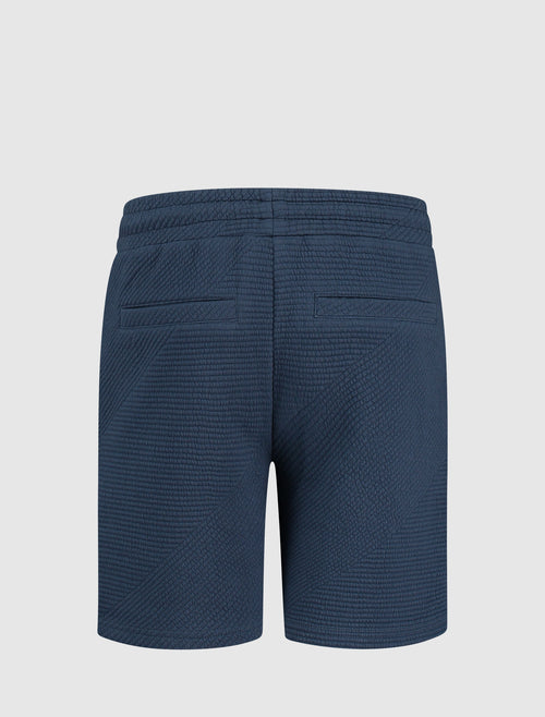 Junior Diagonal Rib Shorts | Navy