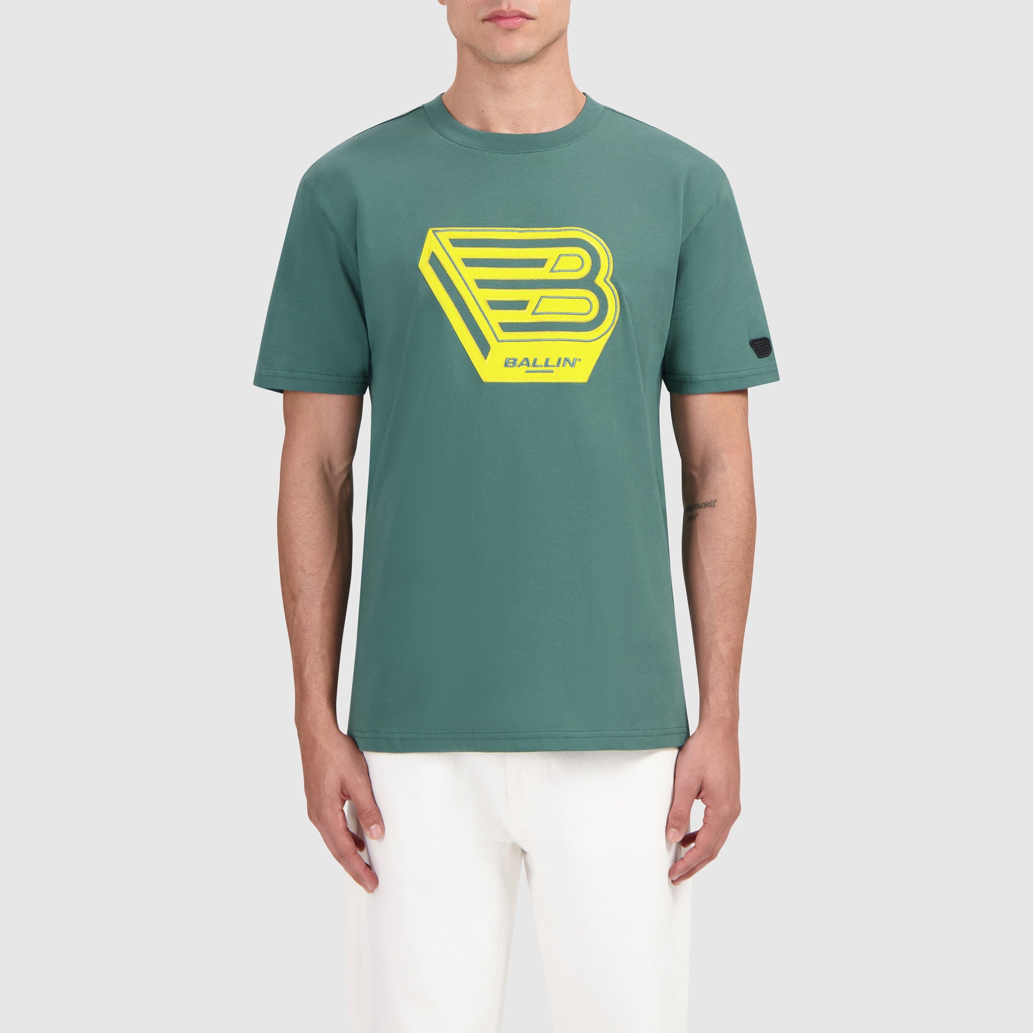 3D Icon Logo T-shirt | Faded Green