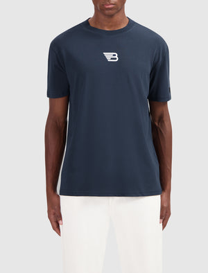 Back Print T-shirt | Navy