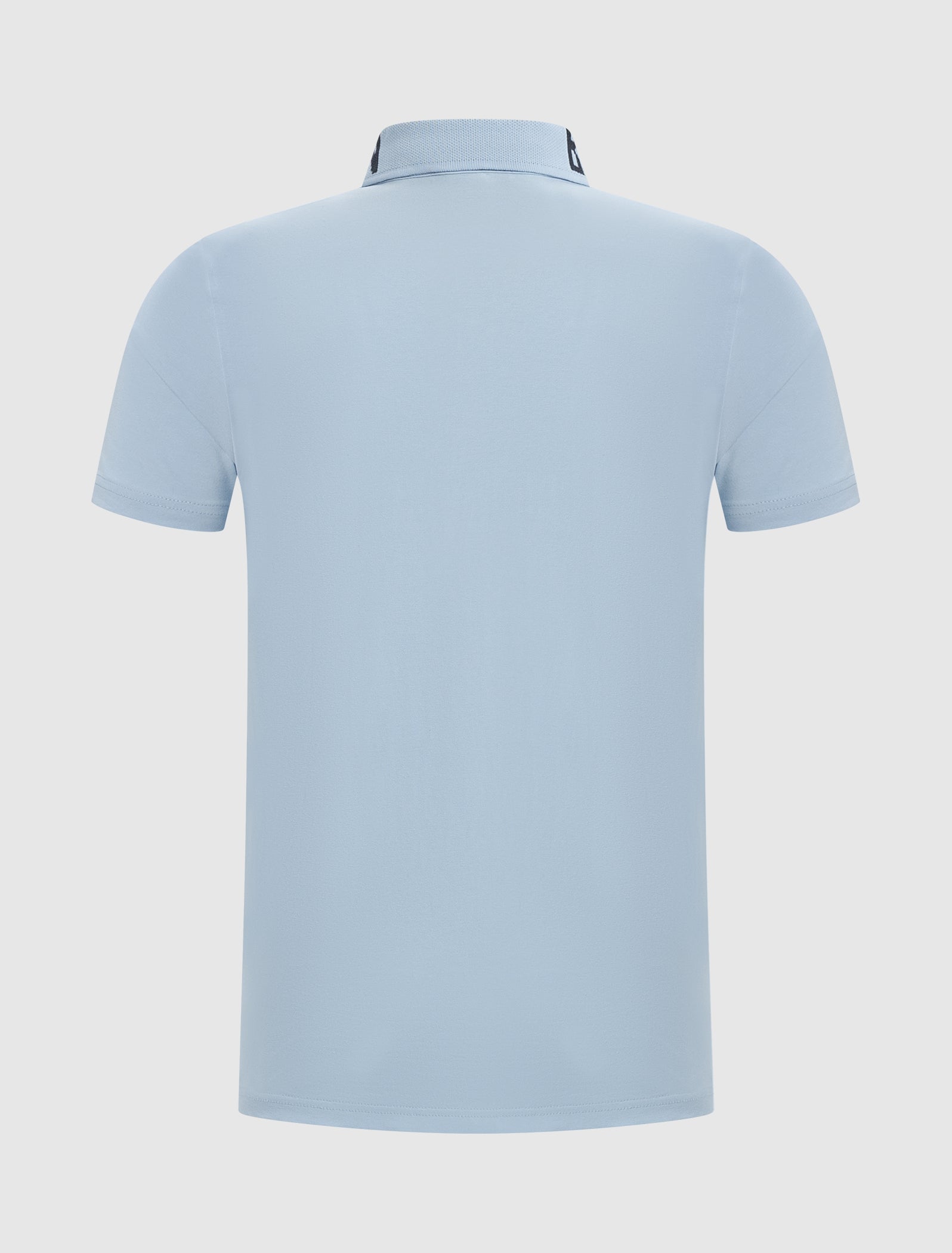 Jacquard Logo Polo | Light Blue