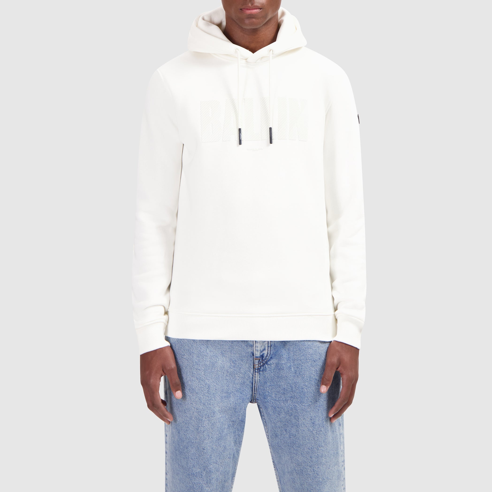 HD Print Logo Hoodie | Off White