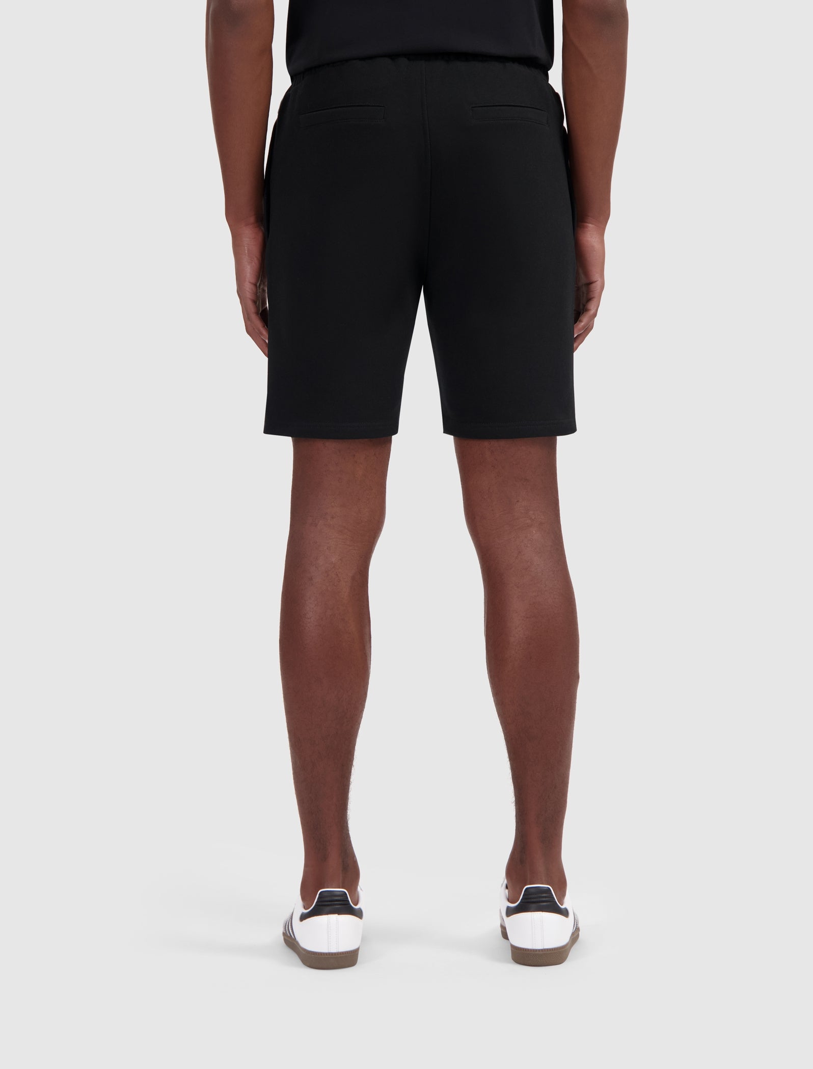 Logo Badge Sweat Shorts | Black