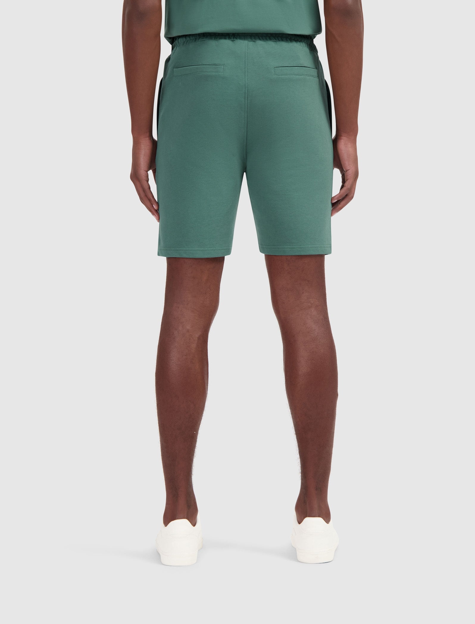 Logo Badge Sweat Shorts | Faded Green