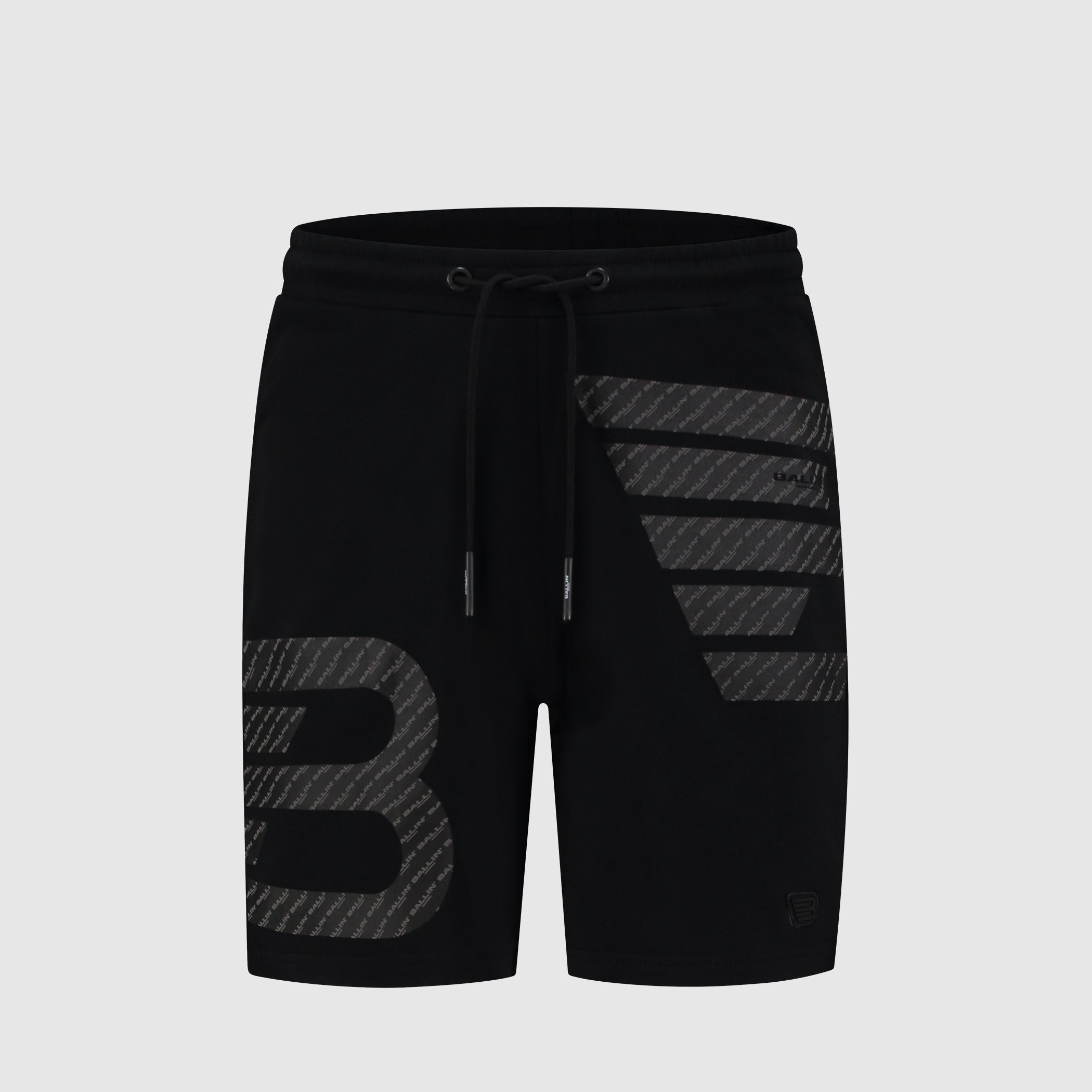 Double Icon Logo Shorts | Black