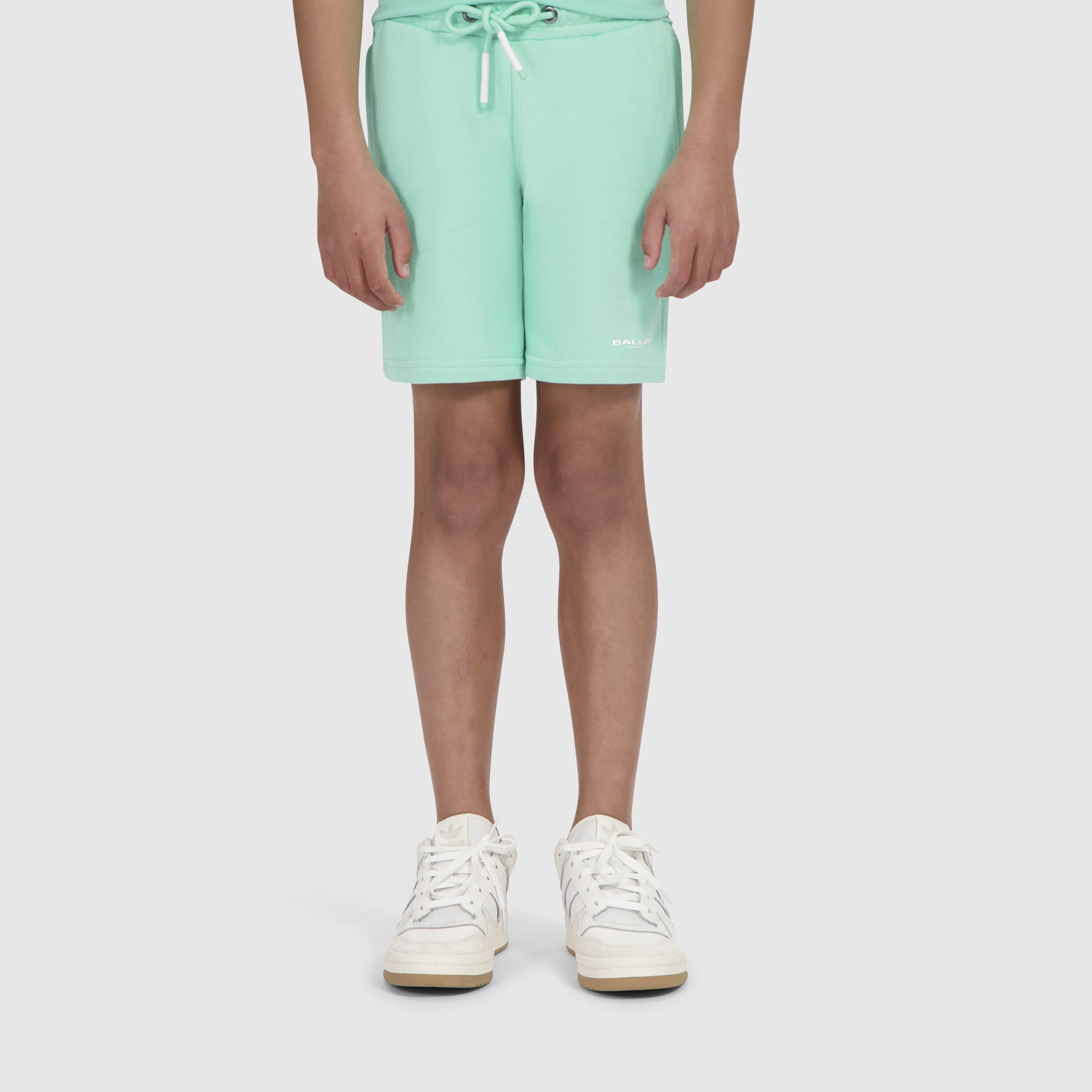 Junior Logo Sweat Shorts | Dark Mint