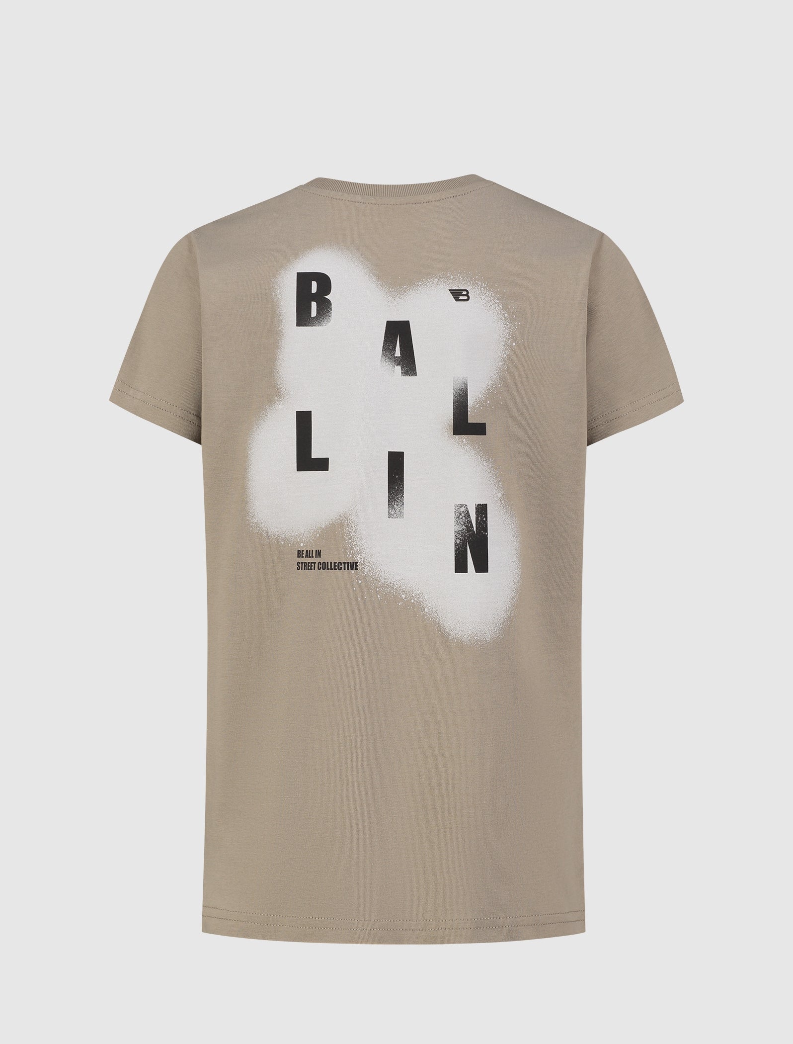 Junior Spray Paint T-shirt | Taupe