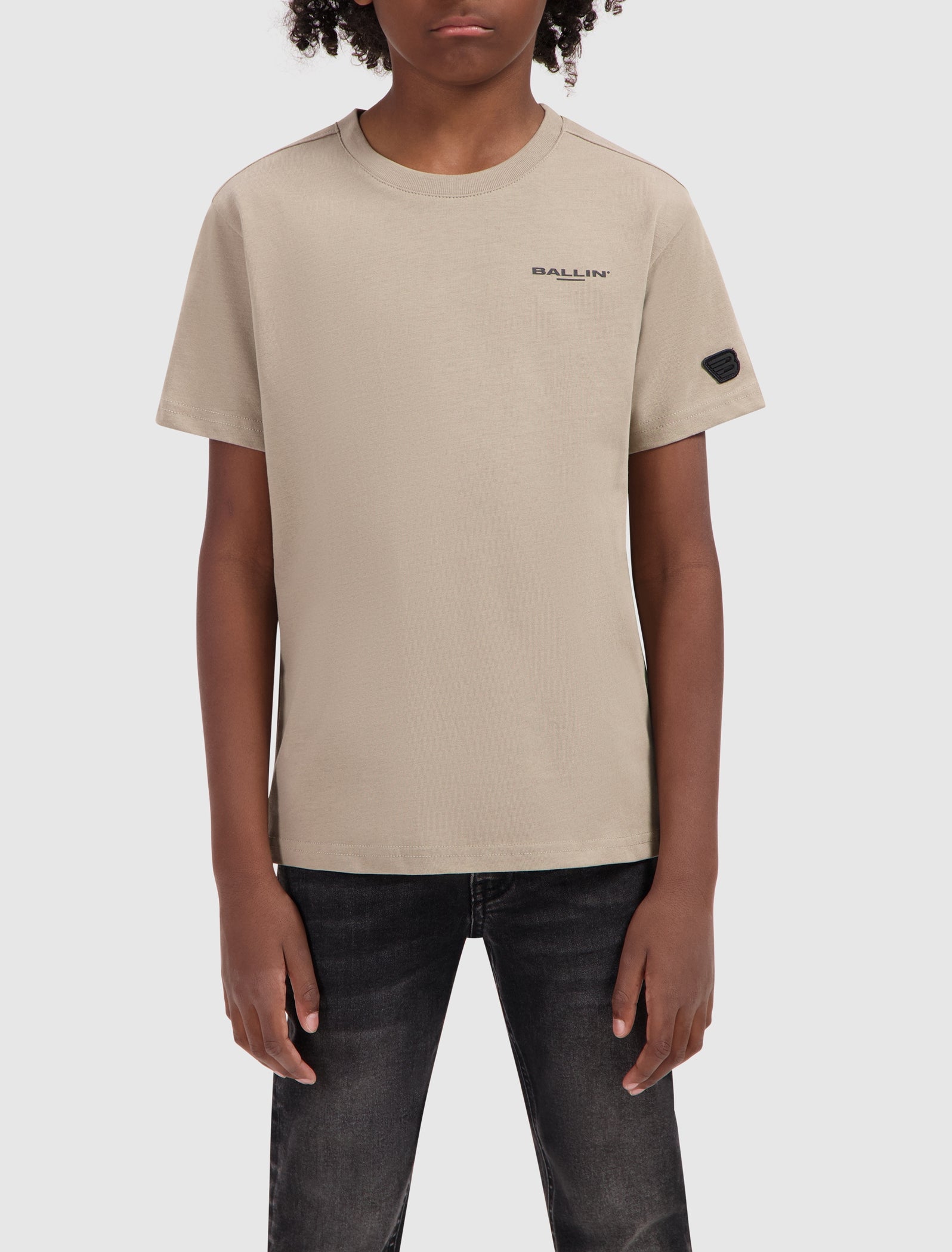 Junior Spray Paint T-shirt | Taupe