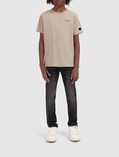 Junior Spray Paint T-shirt | Taupe