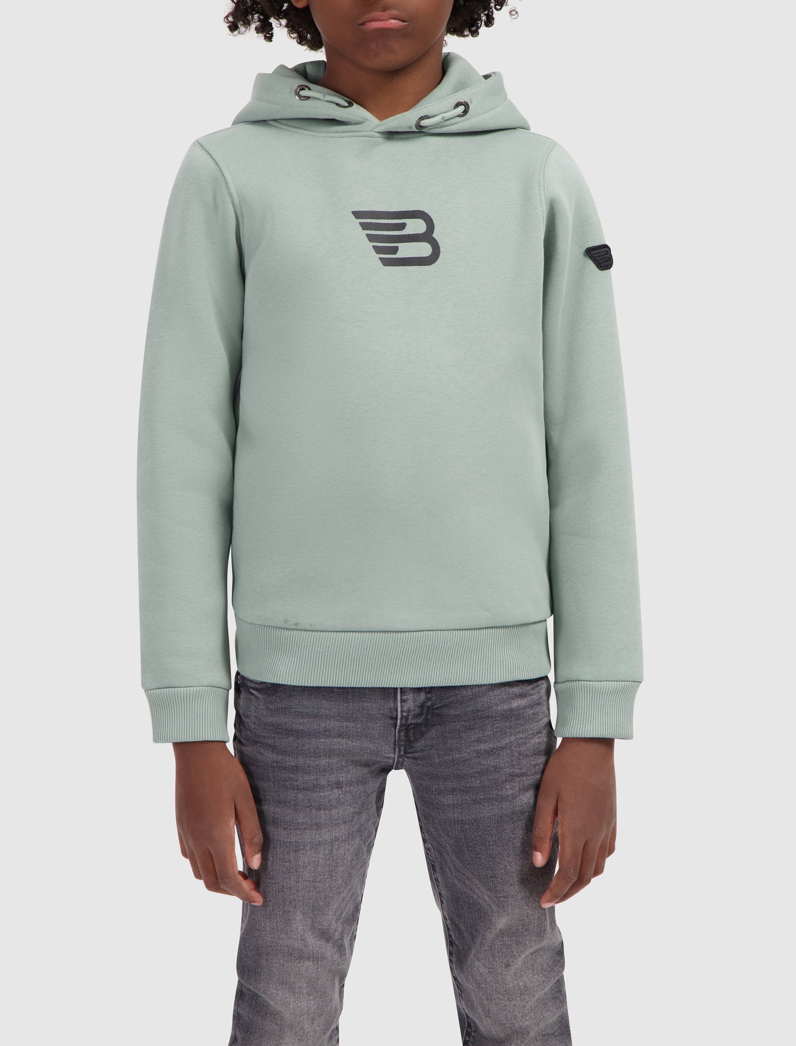 Junior Fading Logo Hoodie | Dark Mint