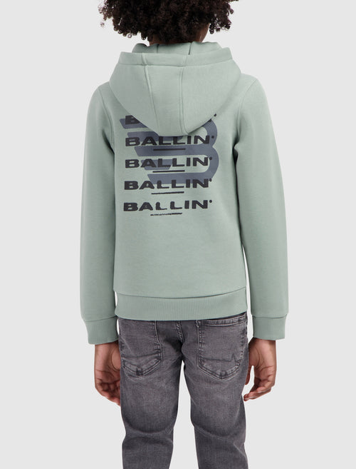 Junior Fading Logo Hoodie | Dark Mint