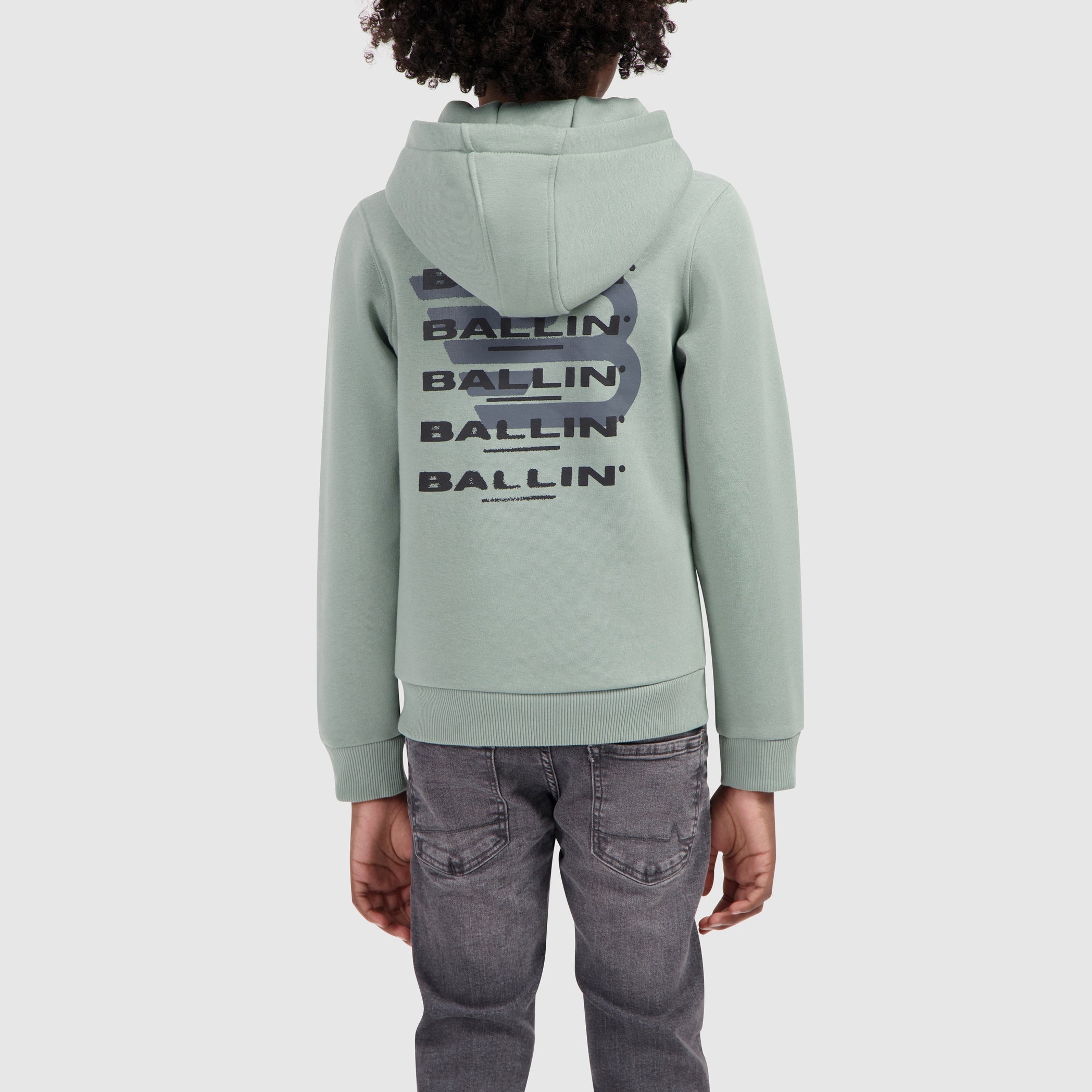 Junior Fading Logo Hoodie | Dark Mint
