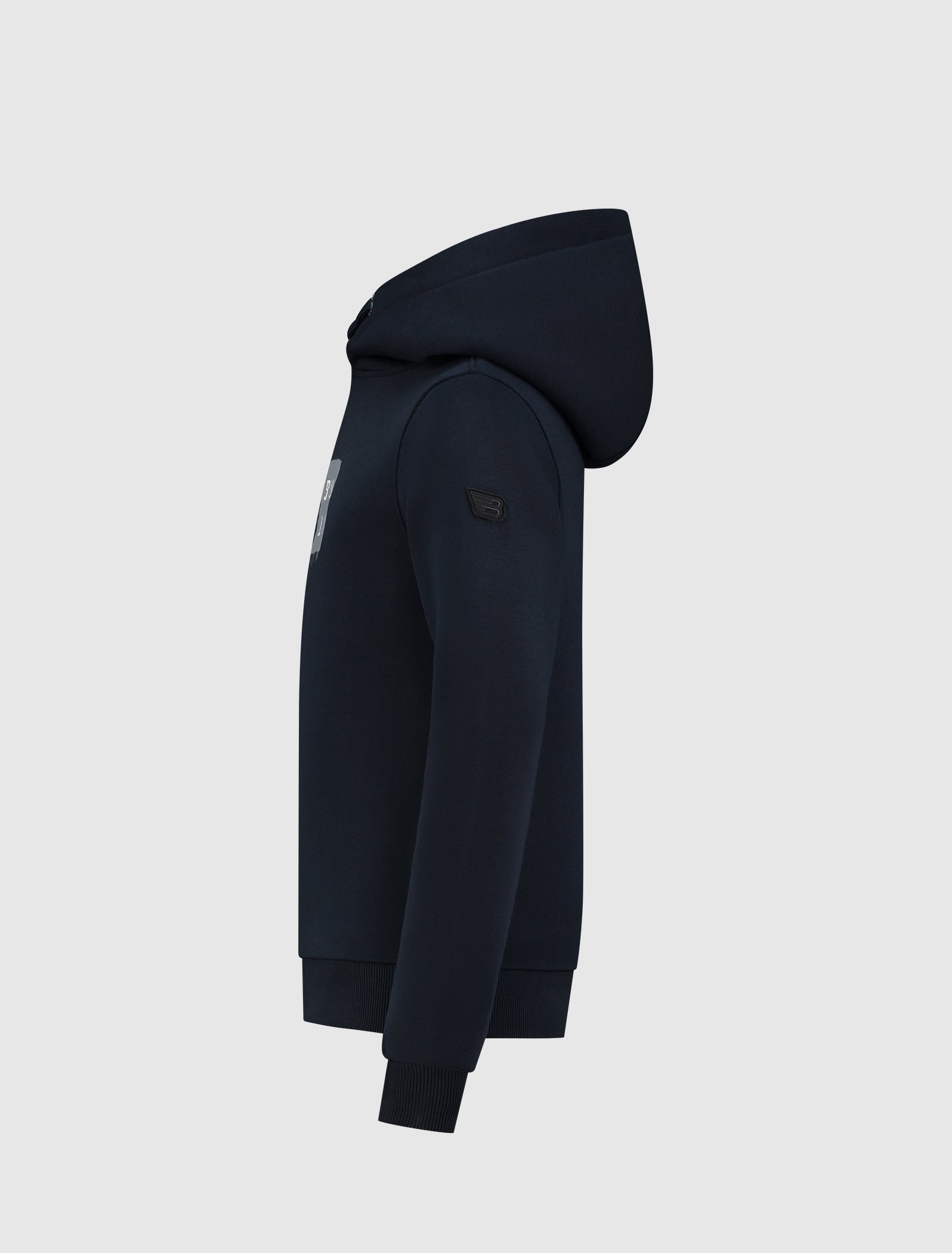 Junior Dripping Stacked Logo Hoodie | Navy